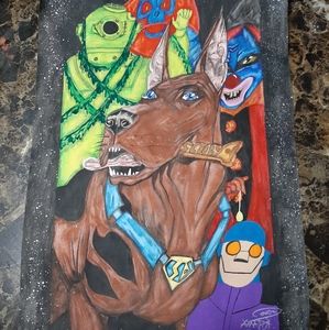 Pop Surrealism Scooby-Doo Painting